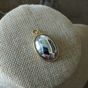 Elegant, Beautiful And Simple Silver And Gold Tone Pendant